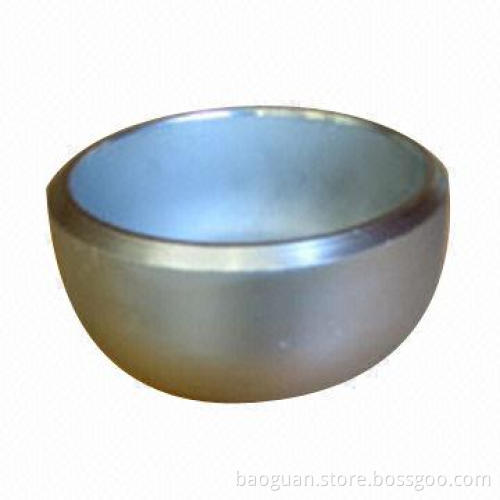 Pipe cap with stainless steel, ASME B16.9